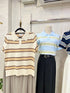 Polo Collar Stripes Shirts